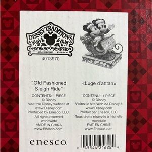 Enesco Disney Traditions Old Fashioned Sleigh Ride in box unopened